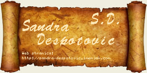 Sandra Despotović vizit kartica